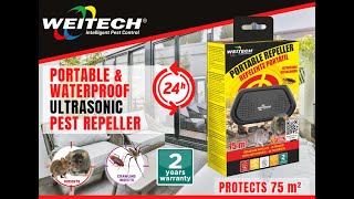 📢WK0344 - ULTRASONIC PEST REPELLER - RATS - MICE - GARDEN DORMICES AND CRAWLING INSECTS 🐁