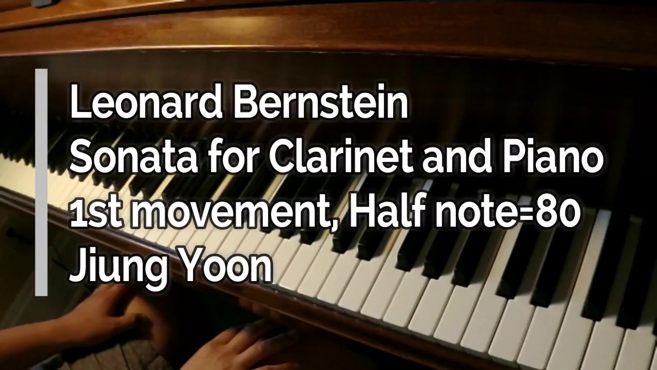 Piano part Bernstein, Sonata for and Piano, First movement