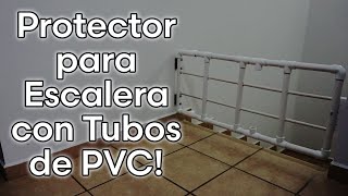 Como Hacer una PUERTA O PROTECTOR PARA ESCALERA CON PVC ⚙