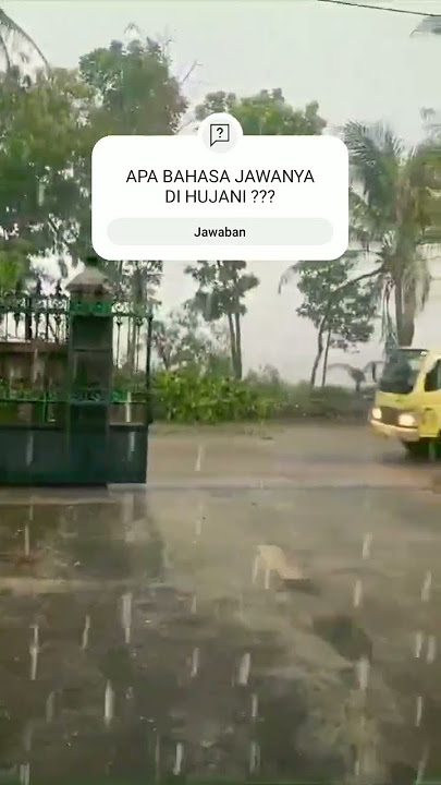 Apa bahasa jawanya di hujani ??? #shorts #shortvideo #hujan