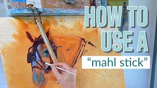 Linda teaches art: Mahl stick: Make it or Buy it?