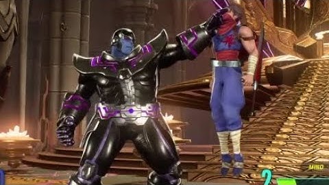 Thanos + Nova Vs Strider Hiryu & Gamora ... Marvel vs Capcom INFINITE.....