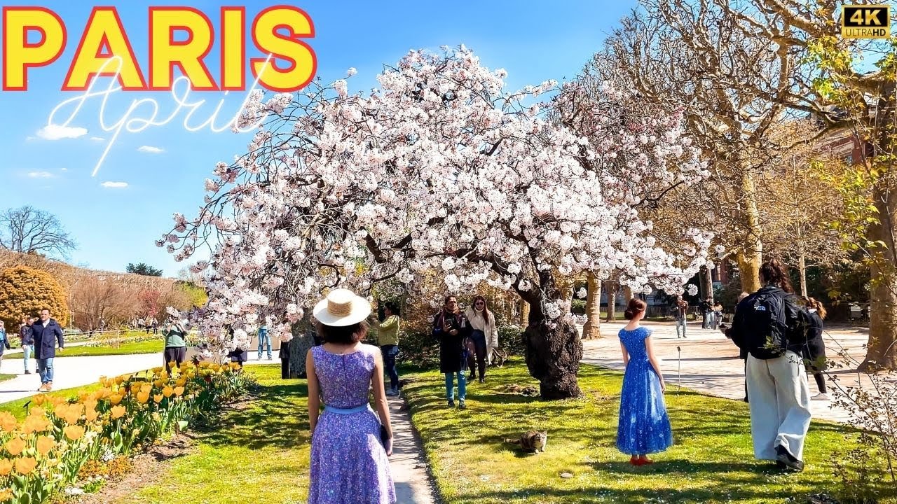 Paris, France 🇫🇷 - 4K PARIS 02 April 🌸 2025 Paris Walk ❤️ With Captions
