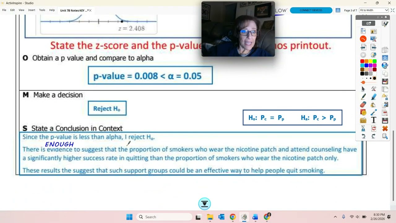 Inference with 2-Proportions PHANTOMS & PANIC Part 2