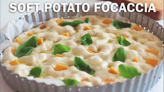 Amazingly Soft Potato Focaccia // NO KNEAD FOCACCIA BREAD