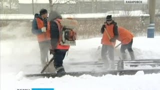 Вести-Хабаровск. Снегоборьба на железной дороге