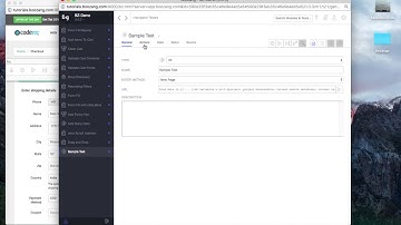 Create new action in the Boozang tool