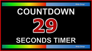 ⏰ 29 Seconds Timer - Countdown Full HD 1080p - Background Relaxing Music