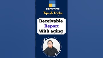 Ab Report Banega 1 Min Me in Tally Prime 6.0 | Receivable Aging Report Ka Asaan Tarika!