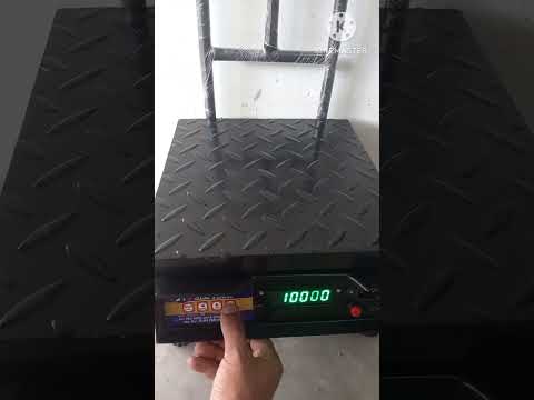 Enter card full software settings for 100kgs 10 grams and calibration