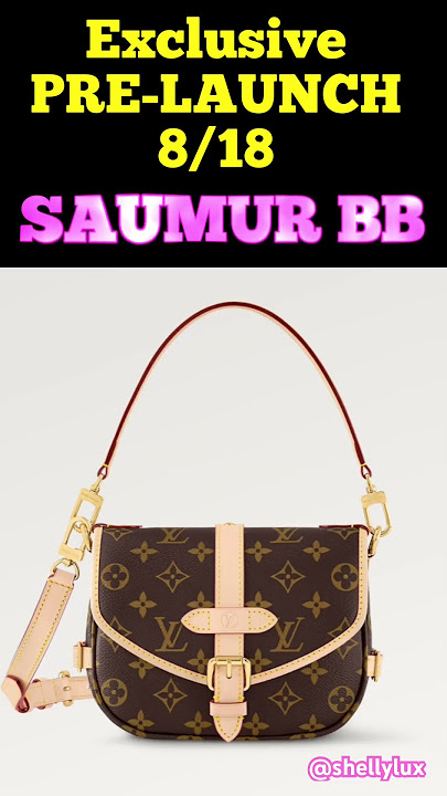 a closer look at the NEW saumur bb 😍 #louisvuitton