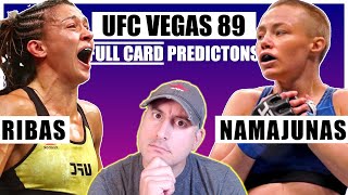 UFC Vegas 89: Ribas vs. Namajunas FULL CARD Predictions and Bets