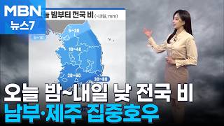 [Weather] Rain and strong winds across the country tonight and tomorrow afternoon... Heavy rain i...