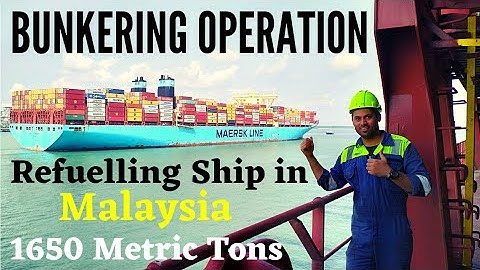 Bunkering Operation | Refuelling  Ship In Malaysia 🇲🇾 | 1650 Metric Tons