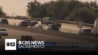 Motorcycle rider killed in Sacramento I-80 crash