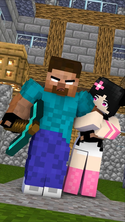 Help Herobrine Build a House for Sadako #shorts #minecraft #trendingshorts #helpherobrine #aphmau