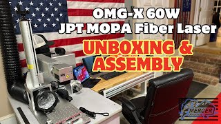 OMGX 60W JPT MOPA M7 Fiber Laser Unboxing and Assembly