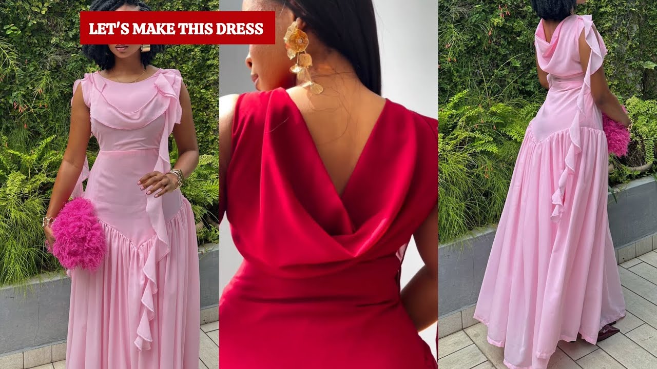 how long to make a dress DIY long sleeve maxi dress - step by step sewing tutorial with pattern