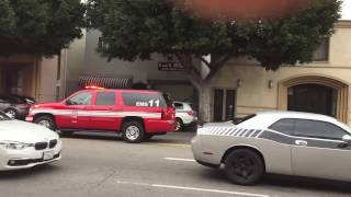 LAFD EMS 11 responding to a medical call
