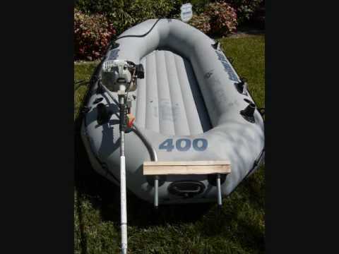 (530) 990-9769 Intex inflatable boat, outboard motor mount, out drive driveshaft / propeller.