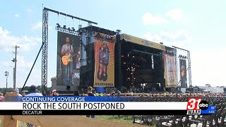 Rock the South postponed to October after heavy rain saturates festival grounds