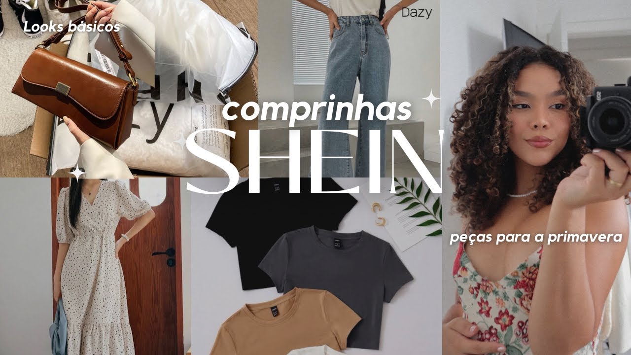 COMPRINHAS PRIMAVERA SHEIN: calça alfaiataria, bolsa, camisa