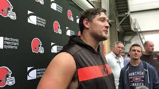G Wyatt Teller on whether he can start for Browns
