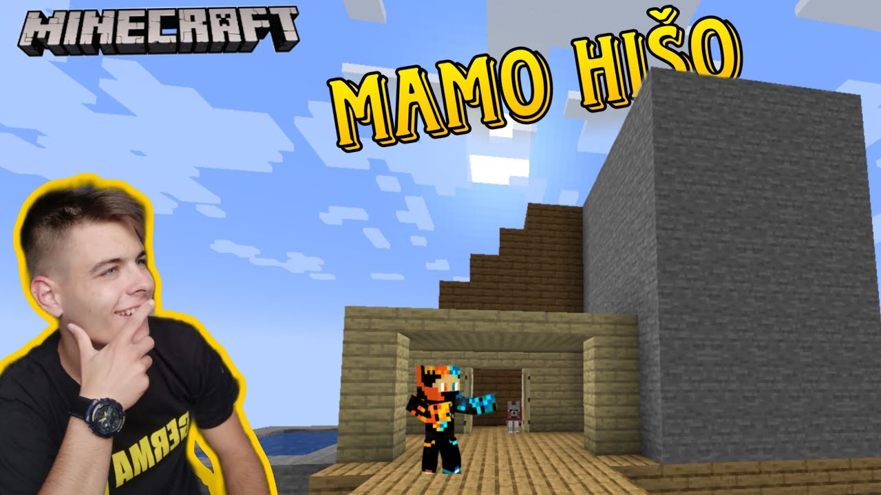 ZGRADIL SEM SI HIŠO! (ONEBLOCK SKYBLOCK #3) [MINECRAFT SLO]
