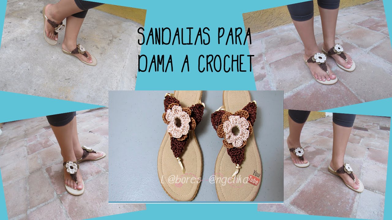 Sandalias a crochet mujer - Patrones Mil