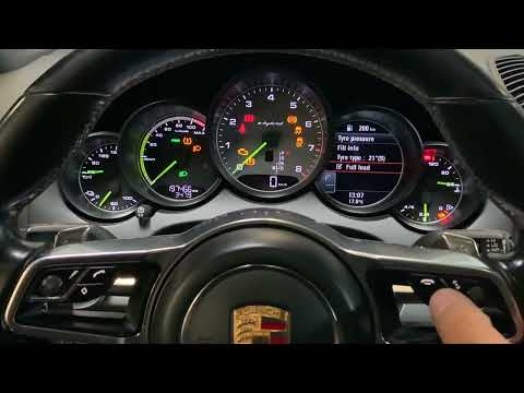 Porsche Cayenne tyre pressure reset