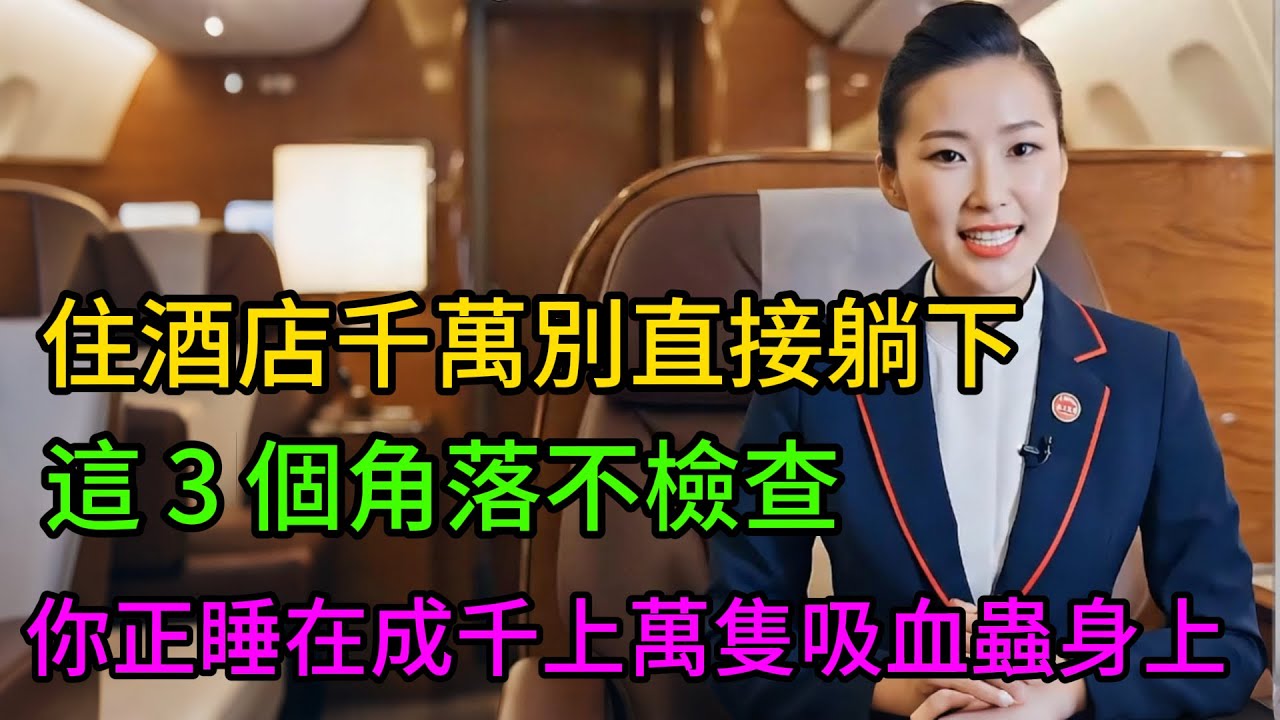 住酒店千萬別直接躺下！這 3 個角落不檢查，你可能正睡在成千上萬隻「吸血蟲」身上#酒店安全 #避坑指南 #隱藏攝像頭 #生活智慧 #旅行攻略 #深度解說 #行業內幕