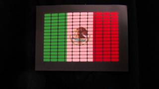 Sound Activated T-Shirt - Mexican Flag Equalizer