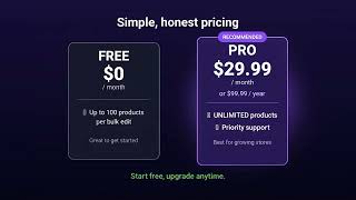OXIVOLT Bulk Editor — Edit Shopify Products in Bulk in Seconds