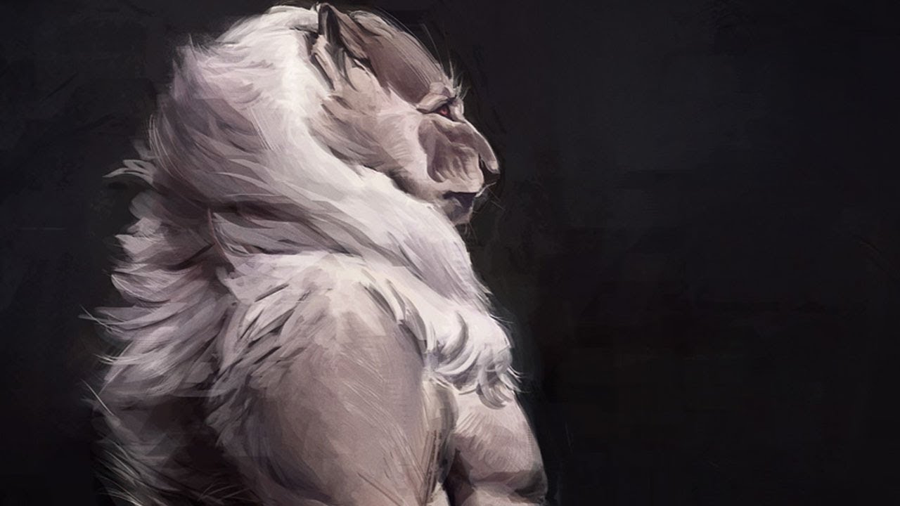 Feline - Digital Painting Timelapse - YouTube