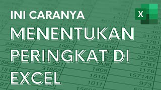 Cara Menentukan Peringkat atau Ranking dengan RANK - Tutorial Excel Pemula - ignasiusryan