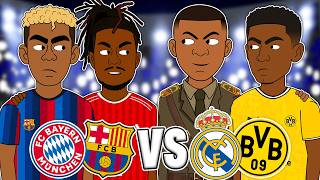 Bayern Munich and FC Barcelona vs. Borussia Dortmund and Real Madrid - The Full Match