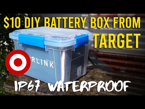 Cheap Waterproof Box For DIY LiFePO4 Battery from TARGET 🎯 // Bonus Mobile  App Review 