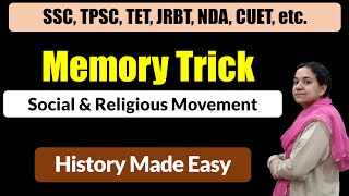 Memory Trick on Socio-Religious Organizations Modern History II SSC, TPSC, TET, CUET, Civil Services screenshot 4
