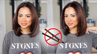 *UPDATED*NO FLAT IRONSTRAIGHT HAIR ROUTINE | HOW TO BLOW DRY CURLY HAIR STRAIGHT |NO DAMAGE 2023