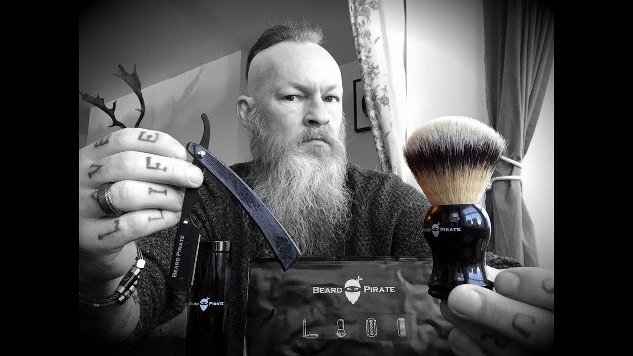Beard Pirate razor and vegan shaving brush review. - YouTube