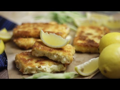 Saganaki (Σαγανάκι) | ausgebackener, panierter Feta | griechische Vorspeise