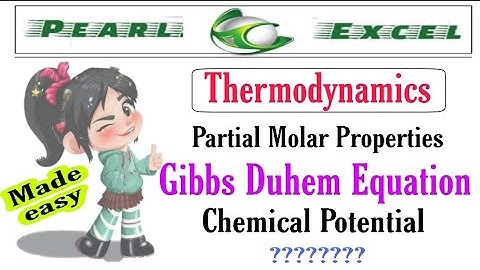 Easy way to understand "Gibbs Duhem Equation".