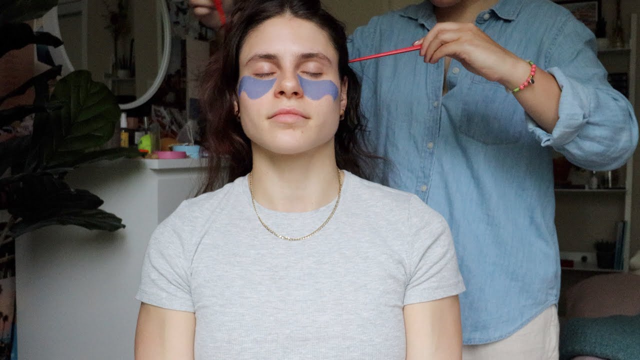 ASMR hair play on a rainy day 🌧🕯