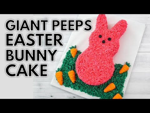 Excellent Giant Peeps Easter Bunny Cake Yummy Recipes