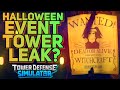 HALLOWEEN TOWER LEAK? - Tower Defense Simulator Halloween Update Leak