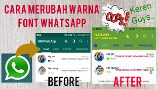 Cara merubah warna tulisan whatsapp