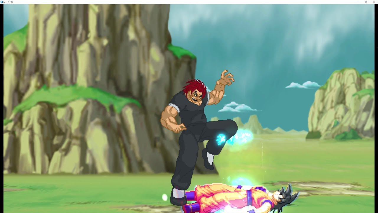 MUGEN 身勝手の極意の孫悟空 VS 身勝手な範馬勇次郎 - YouTube