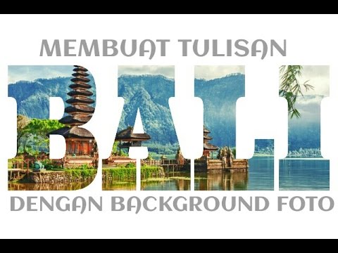 Cara membuat tulisan  dengan background foto  Picsart 