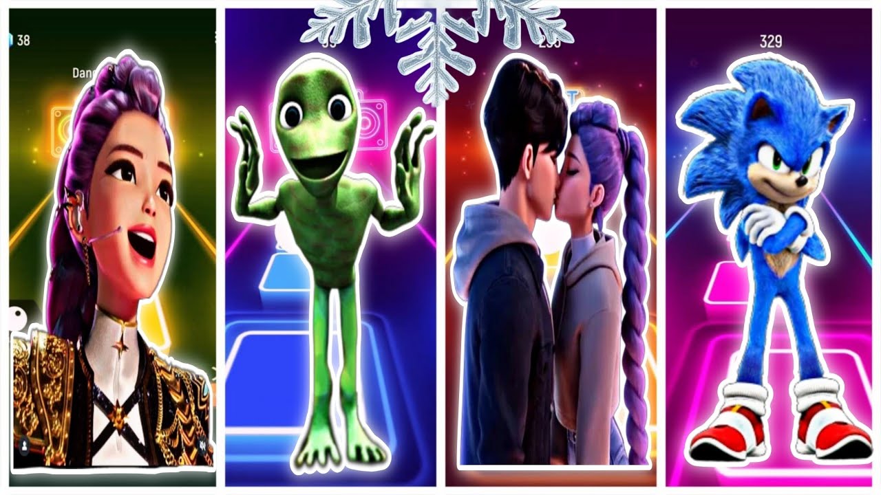 Tiles hop dansing. K-POP demon hunters VS dame tu cosita VS Saja boys VS sonic. Who is better? 