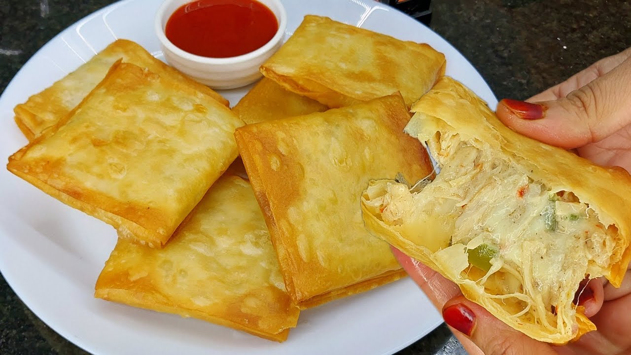 Crispy Chicken Mayo Cheese Box Patties | Creamy Chicken Cheese Patties | Easy Ramadan Snack